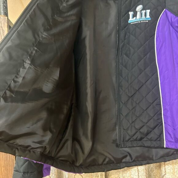 NFL Ladies XL purple/black LI11 jacket new - Picture 3 of 6